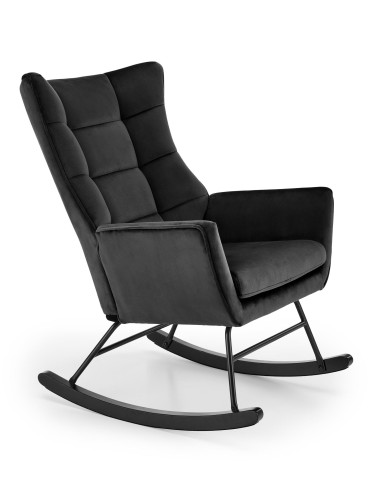 BAZALTO fotel bujany czarny (1p 1szt)