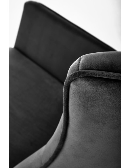 BAZALTO fotel bujany czarny (1p 1szt)