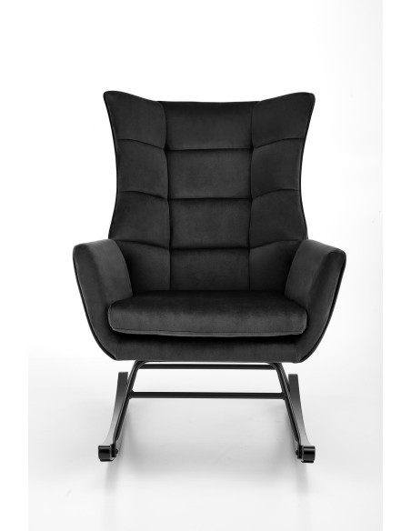 BAZALTO fotel bujany czarny (1p 1szt)