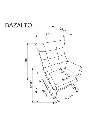 BAZALTO fotel bujany c.zielony (1p 1szt)