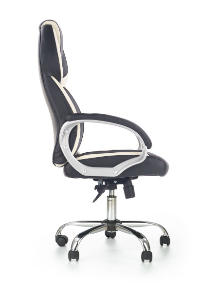 BARTON fotel gabinetowy czarno-biały