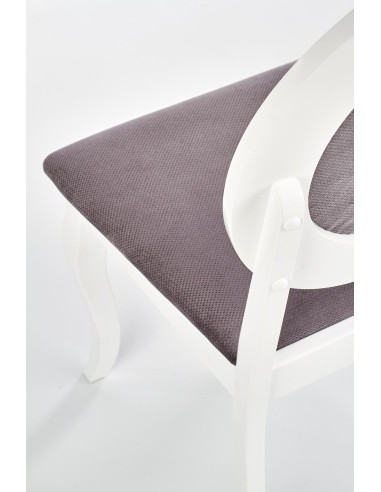 BAROCK krzesło biały / popielaty (1p 2szt)