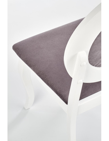 BAROCK krzesło biały / popielaty (1p 2szt)