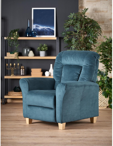 BARD fotel wypoczynkowy ciemny niebieski