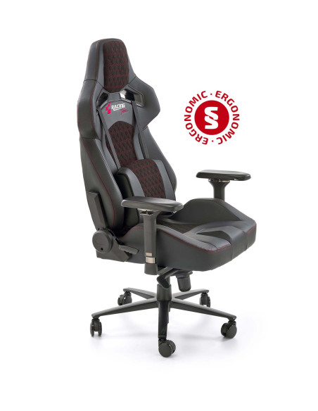 BALDUR fotel gabinetowy c.popielaty / czarny