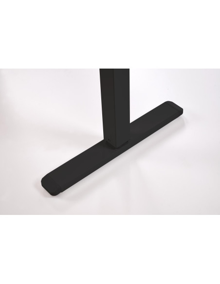 B54 biurko z funkcją regulacji wysokości, blat - dąb artisan, stelaż - czarny (2p 1szt)