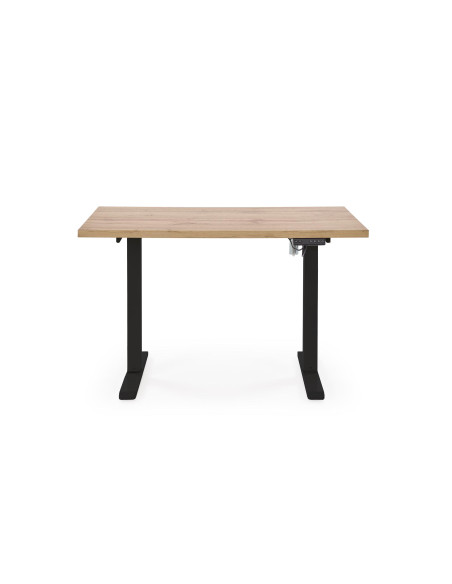 B54 biurko z funkcją regulacji wysokości, blat - dąb artisan, stelaż - czarny (2p 1szt)