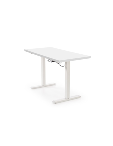 B54 biurko z funkcją regulacji wysokości, blat - biały, stelaż - biały (2p 1szt)