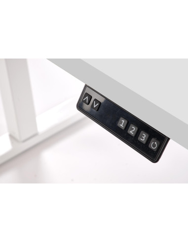 B54 biurko z funkcją regulacji wysokości, blat - biały, stelaż - biały (2p 1szt)