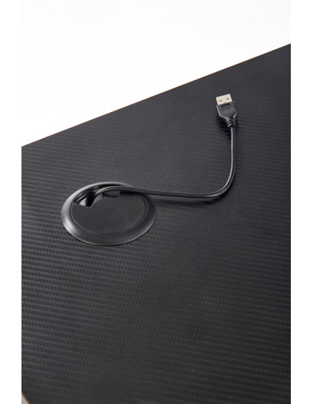 B40 biurko gamingowe czarny / czerwony (1p 1szt)