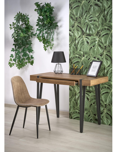 B39 biurko czarny / orzech miodowy (1p 1szt)