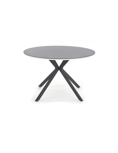 AVELAR blat - czarny / biały, stelaż - czarny (2p 1szt)