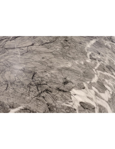 ARIANA ława, popielaty marmur / transparentny (2p 1szt)