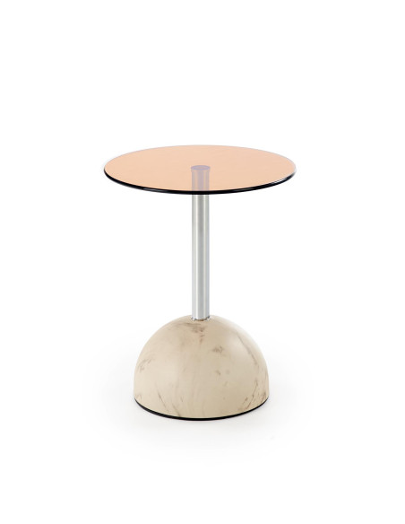 ARIANA ława, beżowy marmur / brązowy (2p 1szt)