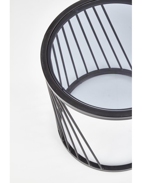 ANTILLA zestaw 2 ław czarny / dymiony (1p 1szt)