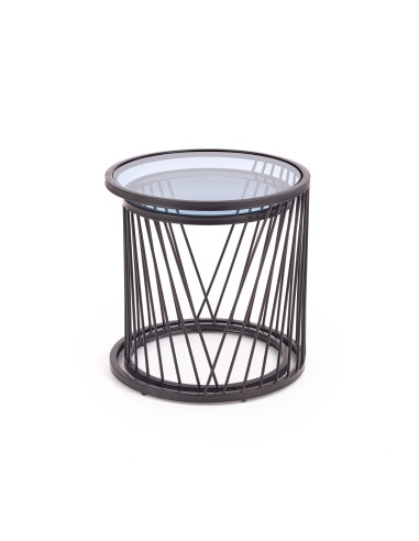 ANTILLA zestaw 2 ław czarny / dymiony (1p 1szt)