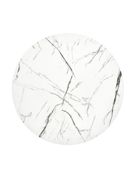 ANTICA M ława blat - biały marmur, stelaż - czarny (2p 1szt)