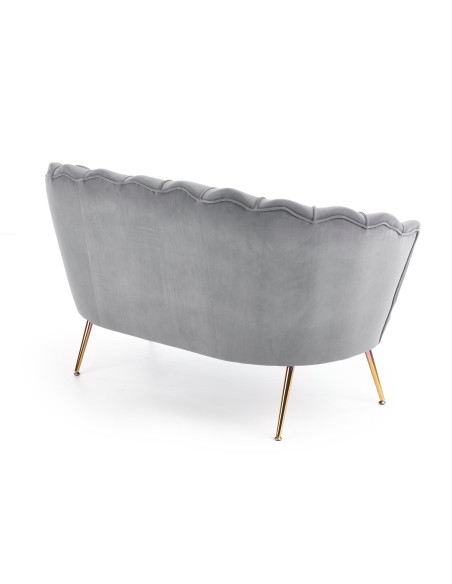 AMORINITO XL fotel wypoczynkowy popielaty / złoty