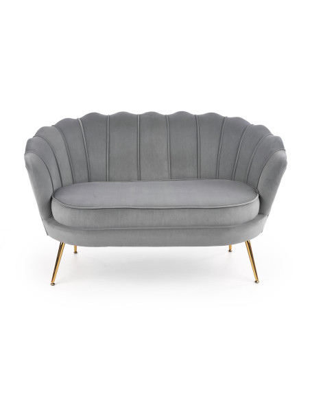 AMORINITO XL fotel wypoczynkowy popielaty / złoty