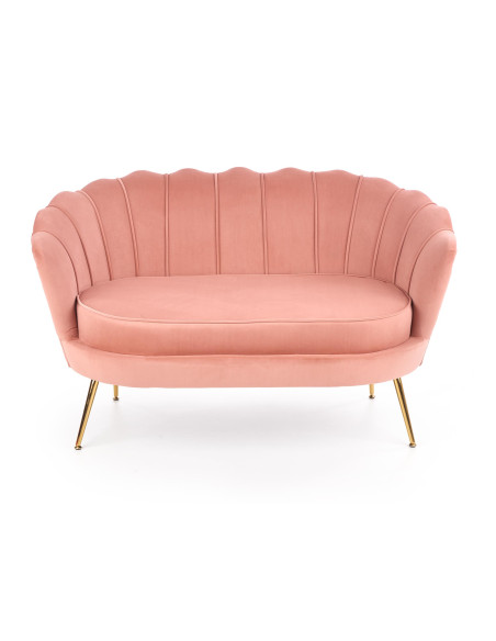 AMORINITO XL fotel wypoczynkowy jasny różowy / złoty