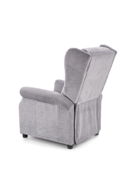 AGUSTIN M fotel rozkładany z funkcją masażu popielaty (1p 1szt)