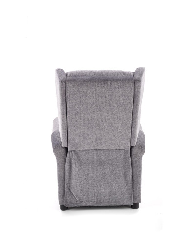 AGUSTIN M fotel rozkładany z funkcją masażu popielaty (1p 1szt)