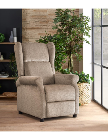 AGUSTIN M fotel rozkładany z funkcją masażu beżowy (1p 1szt)