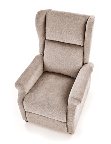 AGUSTIN M fotel rozkładany z funkcją masażu beżowy (1p 1szt)