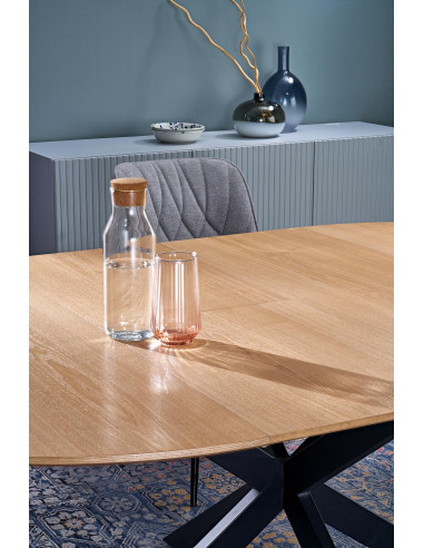 ACORD stół rozkładany, naturalny / czarny (2p 1szt)