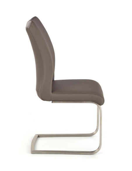 OPAL / metal szczotkowany / ekoskóra szara (1p 2szt)