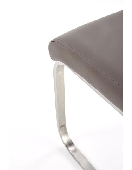 OPAL / metal szczotkowany / ekoskóra szara (1p 2szt)