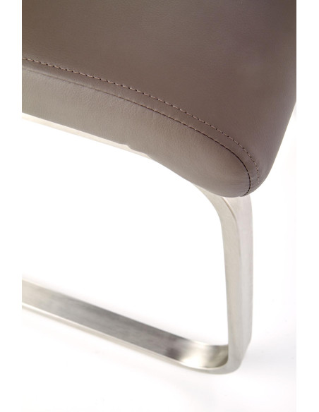 OPAL / metal szczotkowany / ekoskóra szara (1p 2szt)