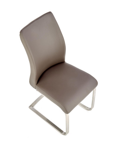 OPAL / metal szczotkowany / ekoskóra szara (1p 2szt)