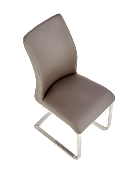 OPAL / metal szczotkowany / ekoskóra szara (1p 2szt)