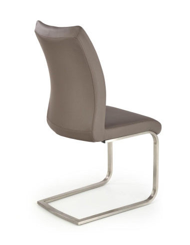 OPAL / metal szczotkowany / ekoskóra szara (1p 2szt)