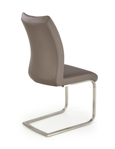 OPAL / metal szczotkowany / ekoskóra szara (1p 2szt)