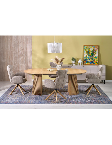 FARGO stół rozkładany, blat - naturalny, nogi - naturalny (2p 1szt)