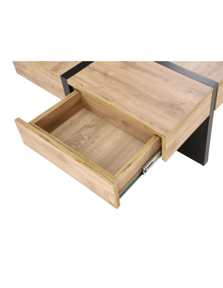 SEVILLA S ława blat: dąb craft, nogi: czarny (3p 1szt)