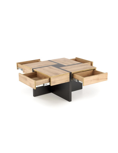 SEVILLA S ława blat: dąb craft, nogi: czarny (3p 1szt)