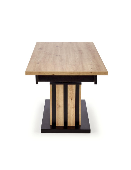 BARETTI ława dąb artisan/czarny (4p 1szt)