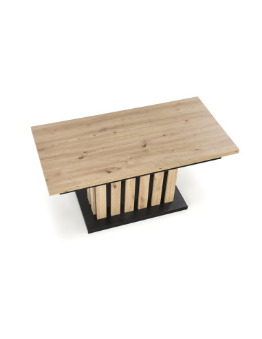 BARETTI ława dąb artisan/czarny (4p 1szt)