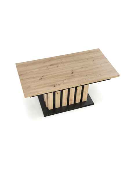BARETTI ława dąb artisan/czarny (4p 1szt)