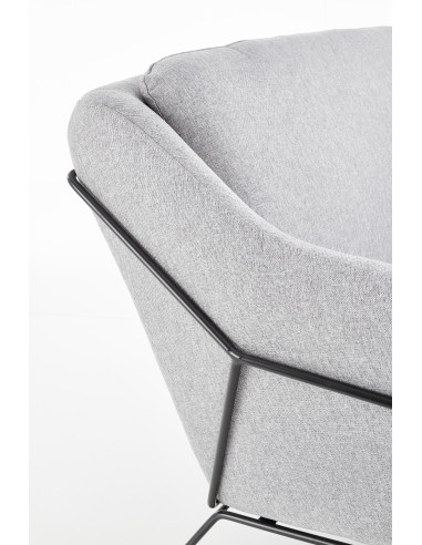 SOFT 2 XL fotel wypoczynkowy podwójny czarny stelaż, jasny popiel (1p 1szt)