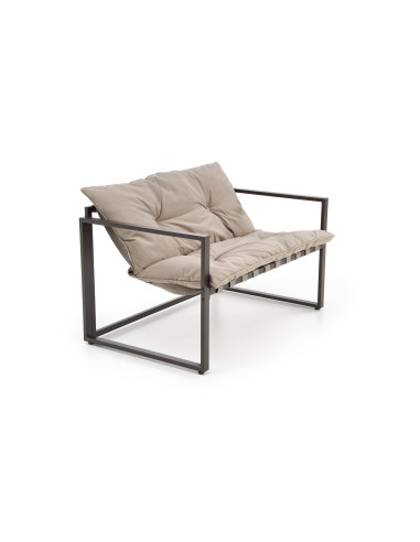 SHARK zestaw ogrodowy ( sofa + fotel 2x + ława ), ciemny brąz / cappuccino (1p 1szt)