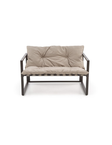 SHARK zestaw ogrodowy ( sofa + fotel 2x + ława ), ciemny brąz / cappuccino (1p 1szt)