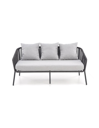 ROCCA zestaw ogrodowy ( sofa + fotel 2x + ława ), ciemny popiel / jasny popiel (1p 1szt)