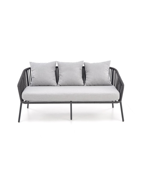ROCCA zestaw ogrodowy ( sofa + fotel 2x + ława ), ciemny popiel / jasny popiel (1p 1szt)