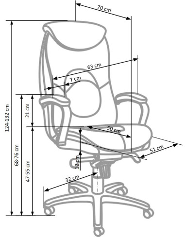QUAD fotel gabinetowy czarny