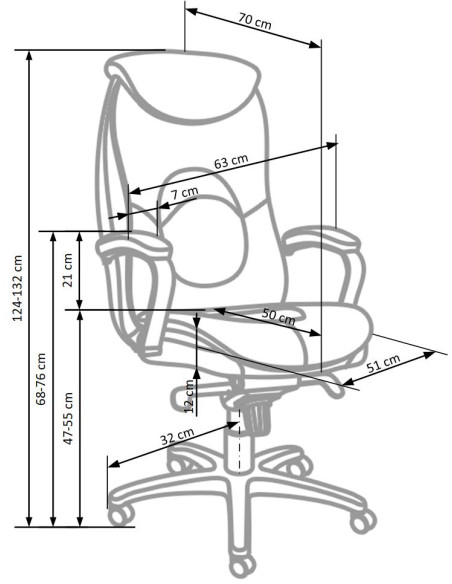 QUAD fotel gabinetowy czarny