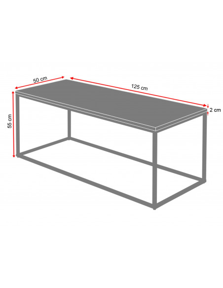 Stolik kawowy Atena z blatem marmurowym Fashion-Home